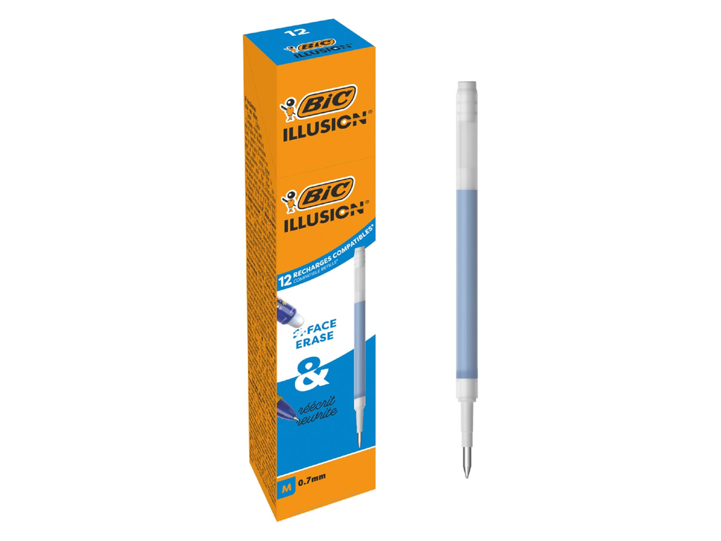 Vulling gelroller Bic Gel-ocity illusion blauw (12)