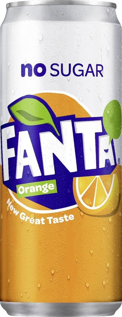 Frisdrank Fanta Zero Orange sleek blik van 33cl (24)