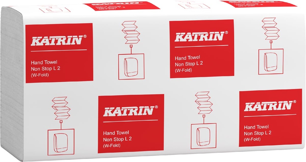 Handdoeken Katrin papier 61594 W-vouw 120vel (25)