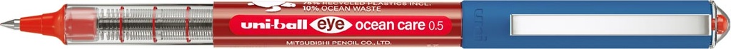 Roller Uni-ball Eye Ocean Care fijne punt 0,5mm rood