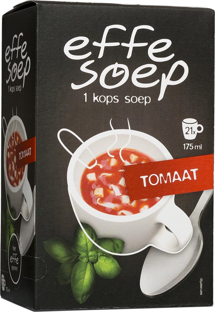 Soep Effe Soep 1-kops tomaat 175ml (21)