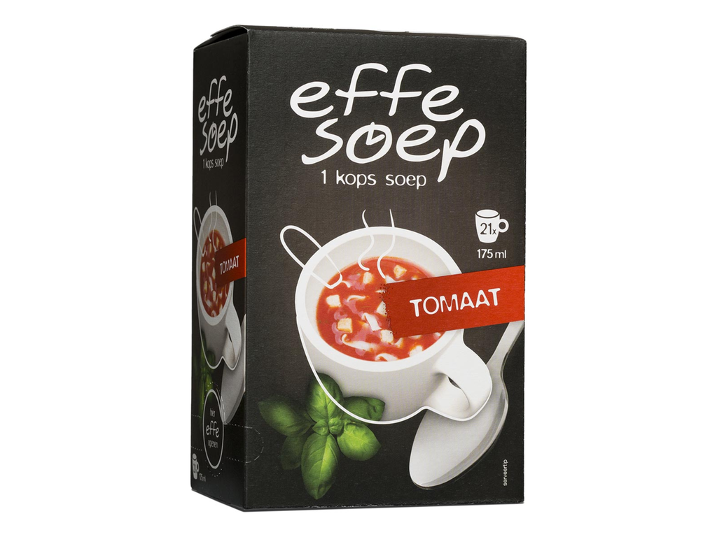 Soep Effe Soep 1-kops tomaat 175ml (21)