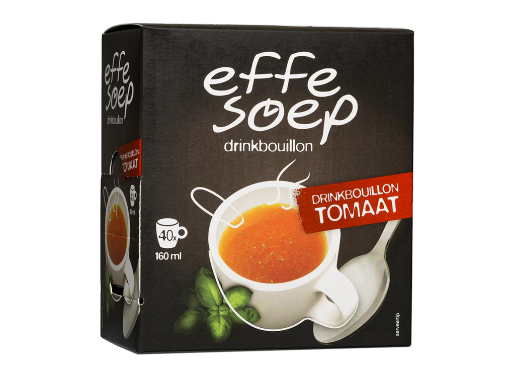 Soep Effe Soep drinkbouillon tomaat 160ml (40)
