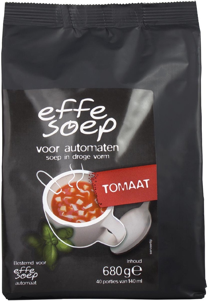 Soep Effe Soep vending tomaat 140ml zak (40)