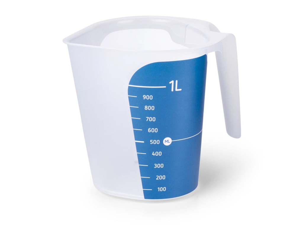 Maatbeker DBP Cuisio kunststof 1L transparant