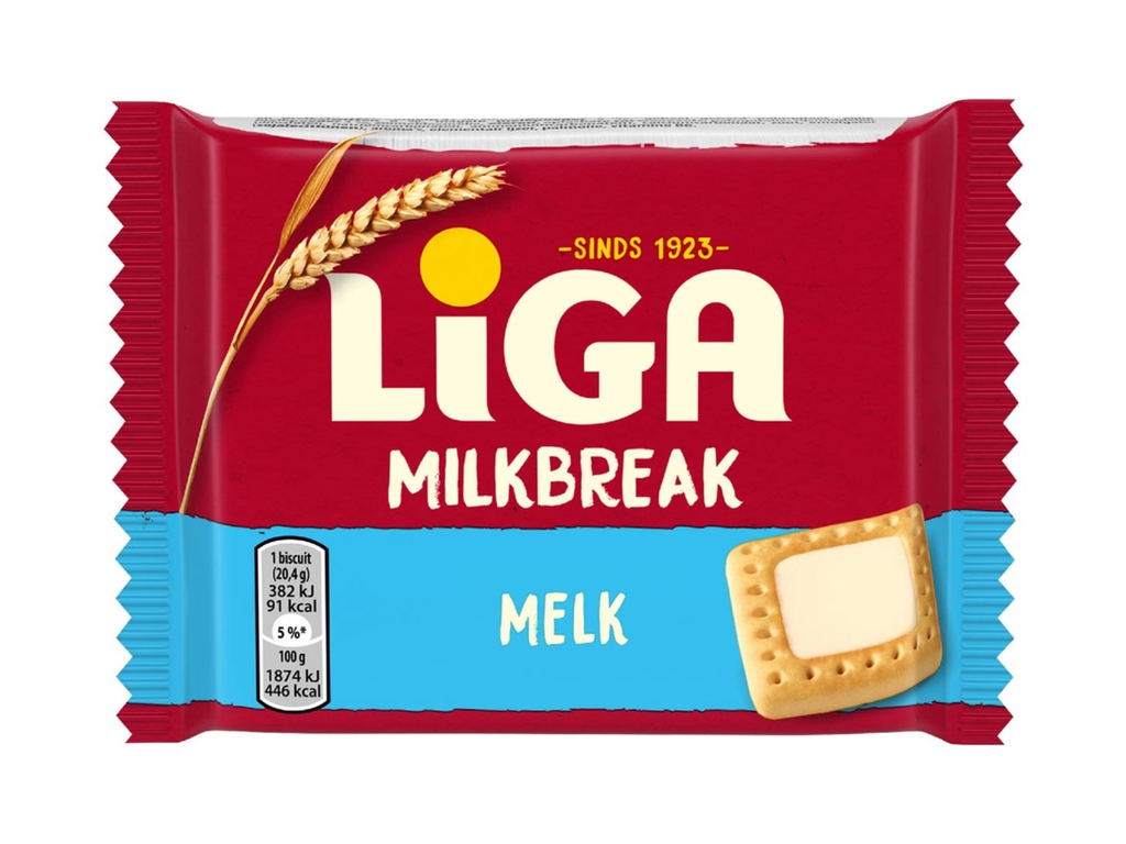 Koekje Liga Milkbreak melk 41g