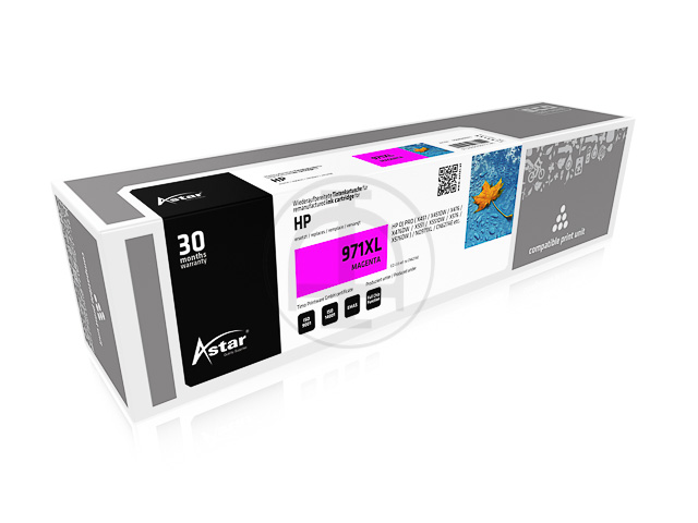 Inkt voor Astar HP CN628A 971XL MAG