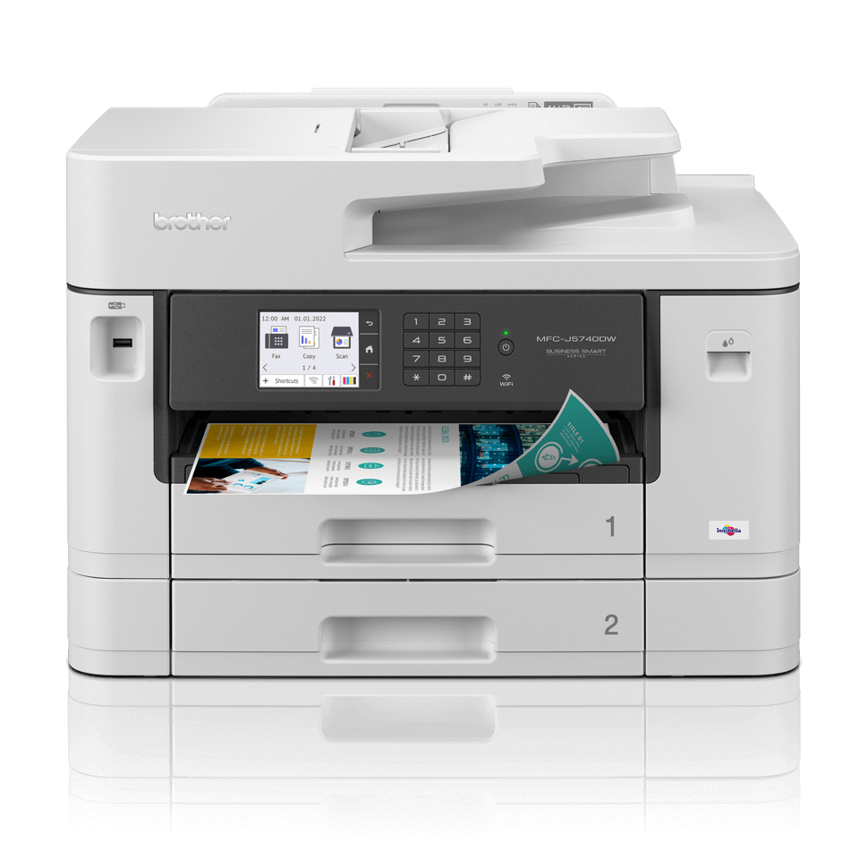 Printer all-in-one kleureninkjet Brother MFC-J5740DW A3-formaat 28ppm