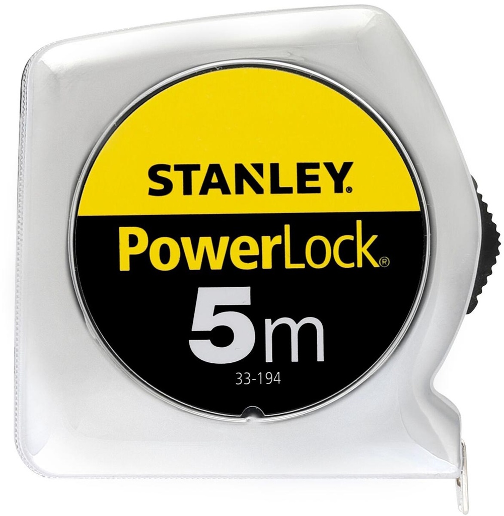 Rolmeter Stanley Powerlock 5mx19mm zilver