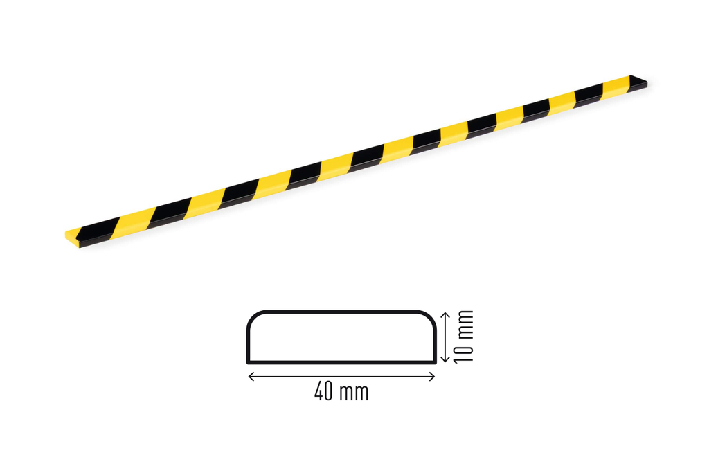 Oppervlakte beschermingsprofiel Durable S10 geel/zwart