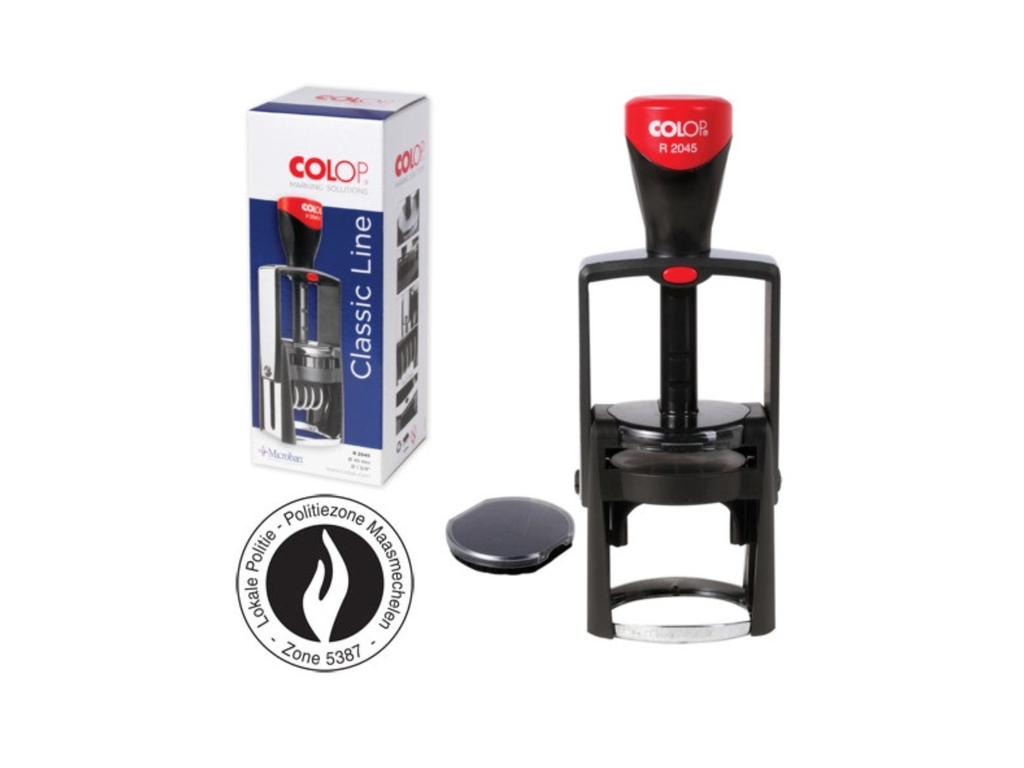 Stempel Colop Classic R2045 rond + tekst
