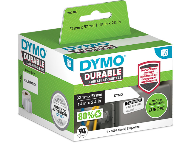 Dymo LW etiket duurzaam 57x32mm (800)