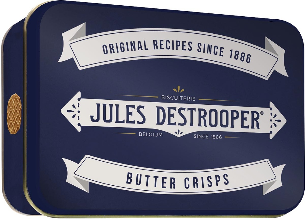 Boterwafels Jules Destrooper metalen doos 75g