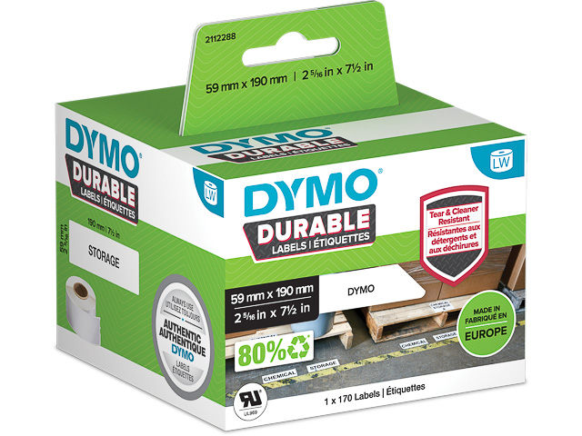 Dymo LW etiket duurzaam 59x190mm (170)