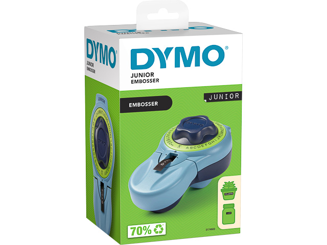 Dymo lettertang embosser Junior 9mm breedte blauw