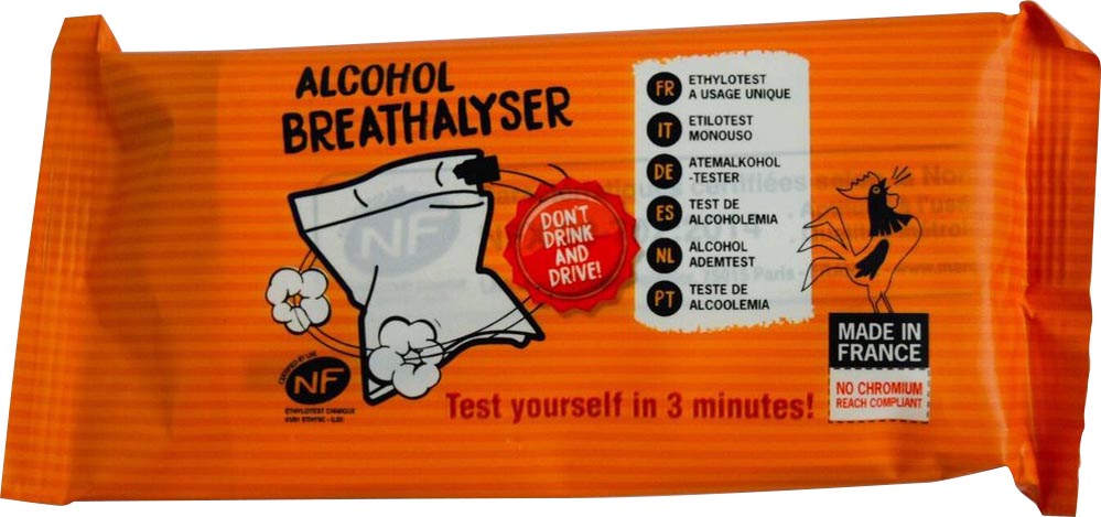 Alcoholtest eenmalig gebruik