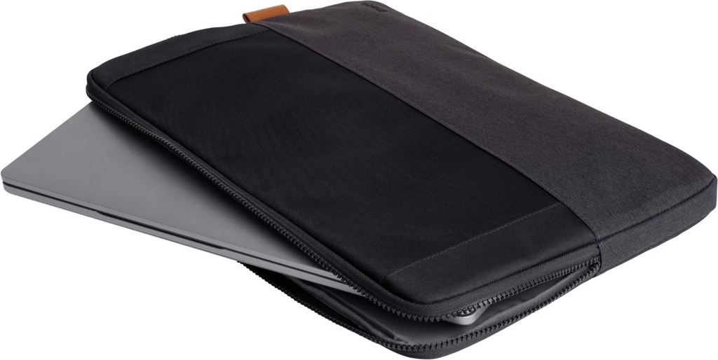 Laptophoes Trust Lisboa sleeve voor 16" laptops zwart