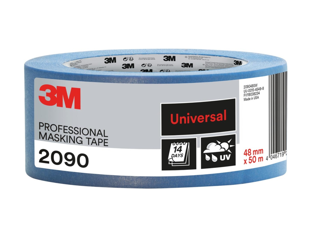 Afdekplakband professioneel 3M 48mmx50m voor diverse oppervlakken blauw