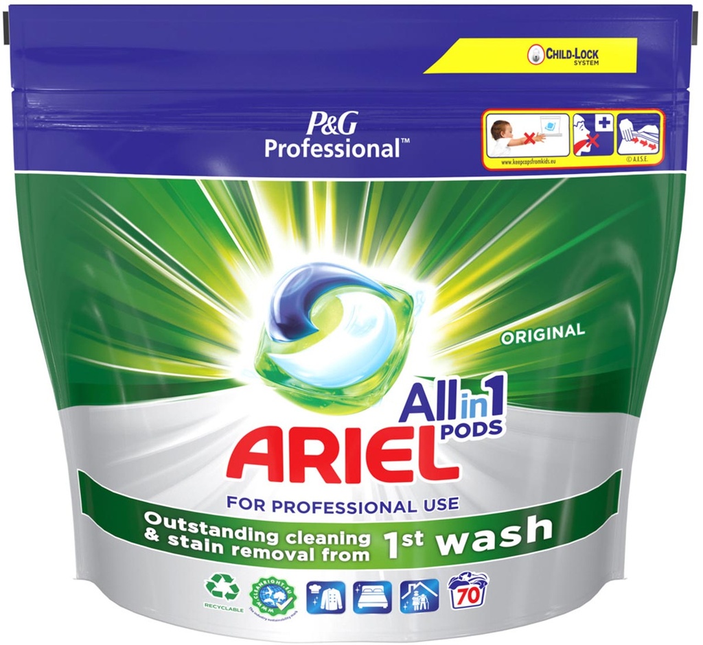 Wasmiddel Ariel Professional All-in-1 Regular (70)