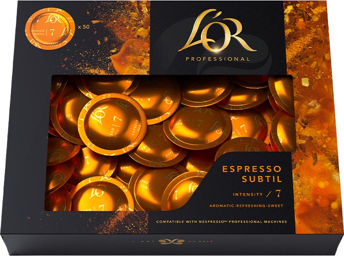 Koffiediscs Douwe Egberts L'or professional Intensity 7 Espresso Subtil (50)