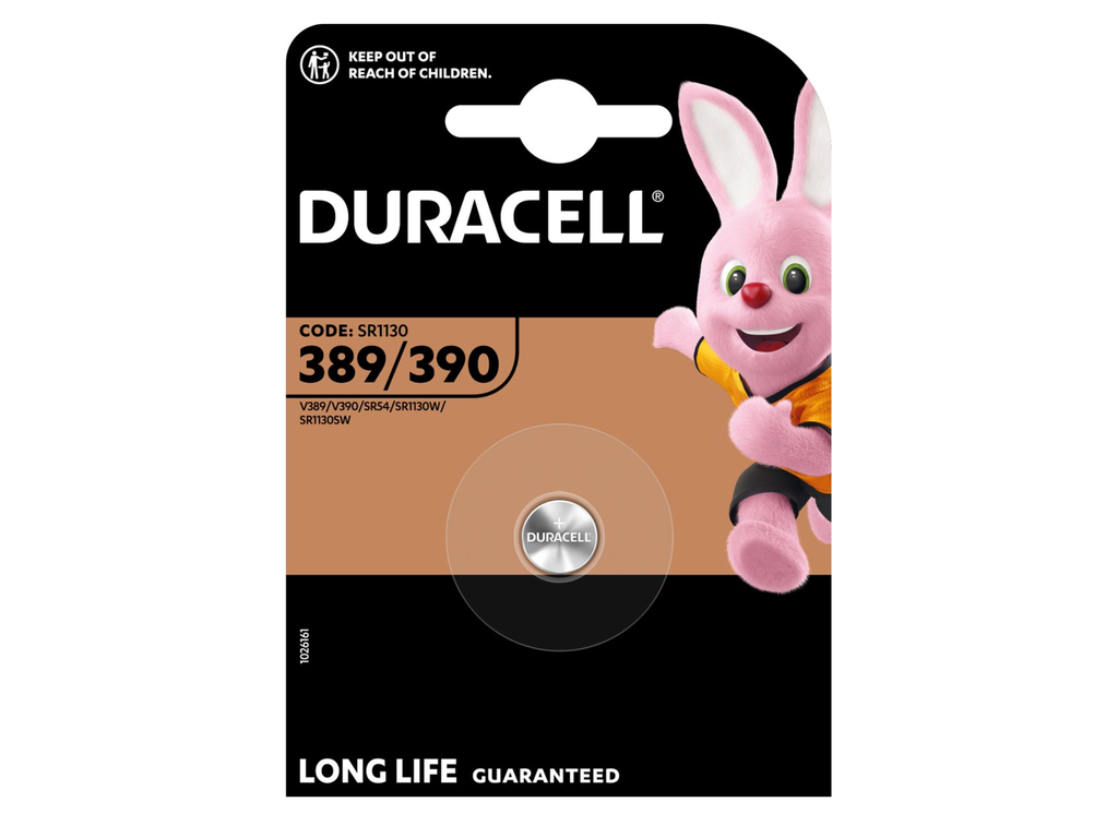 Knoopcelbatterij Duracell 389/390