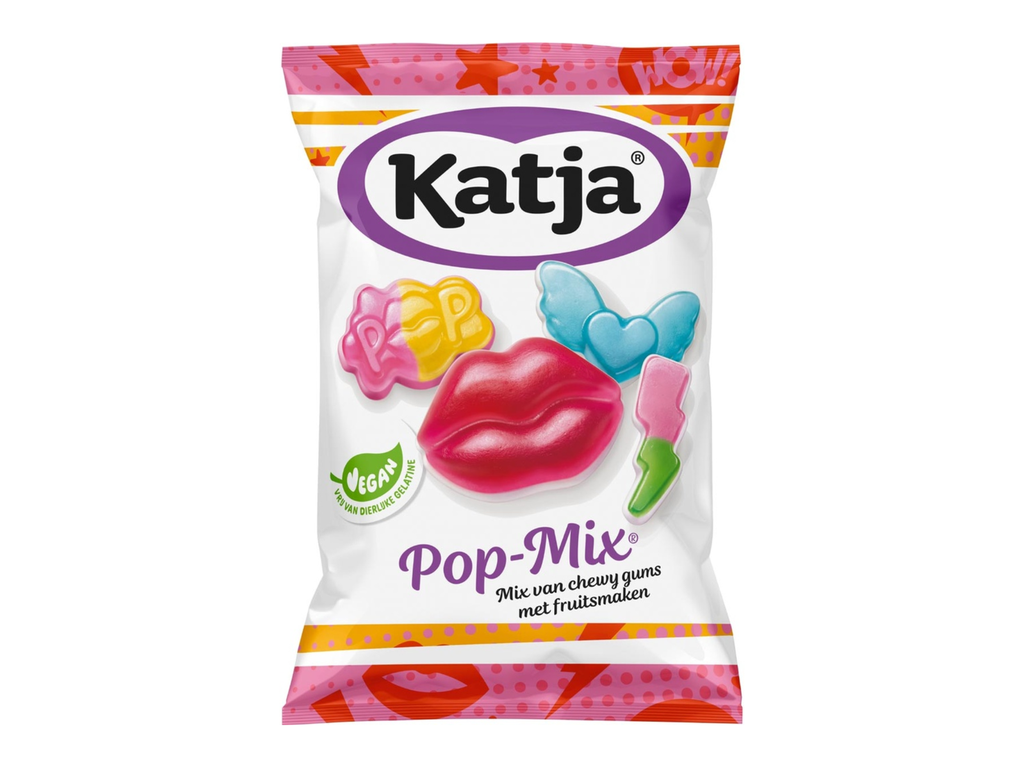 Snoep Katja Pop Mix mix van chewy gums met fruitsmaken zak 250g