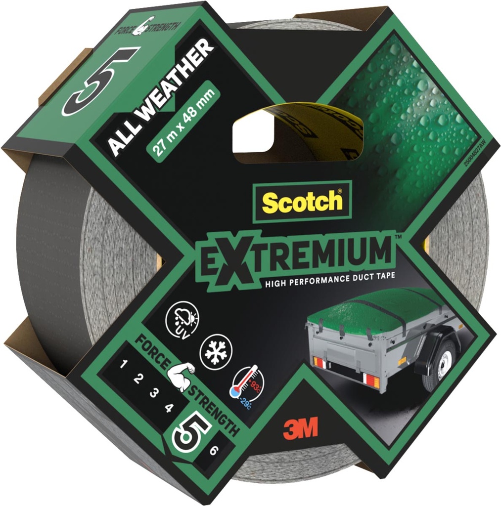 Duct tape Scotch Extremium Duct Tape All Weather 48mmx27m grijs