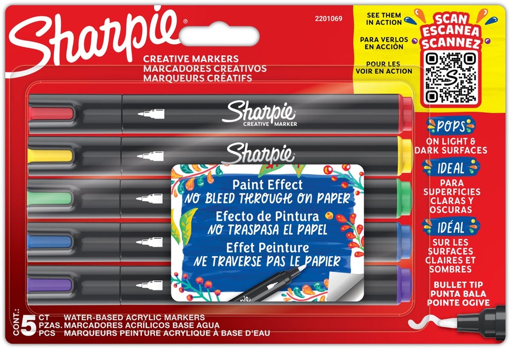 Paintmarker Sharpie basis assorti (5)