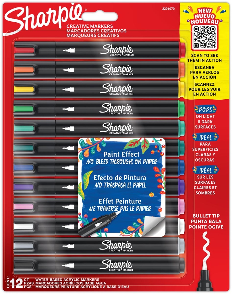 Paintmarker Sharpie assorti (12)