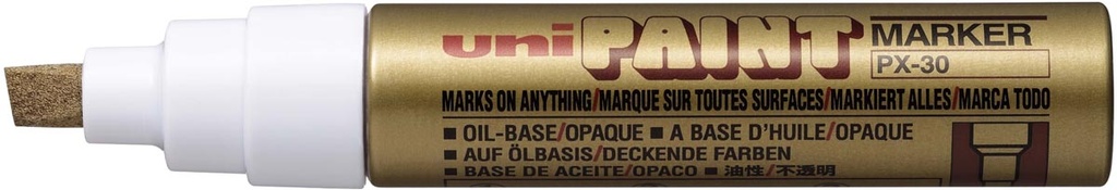 Paintmarker Uni PX-30 beitelpunt 4-8,5mm goud