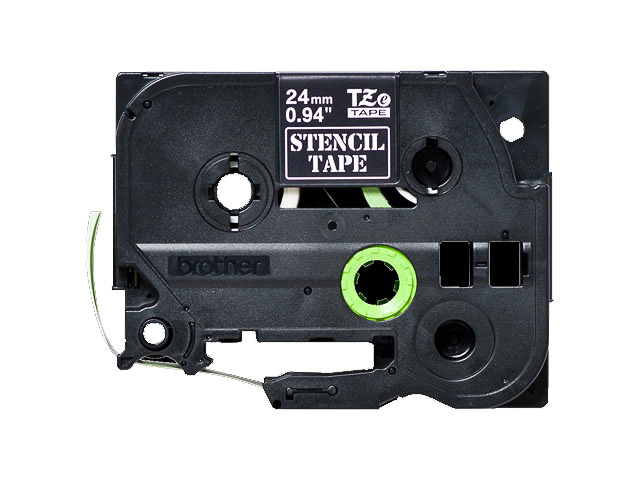 Tape Brother P-Touch voor etsen STE-151 24mm wit op transparant