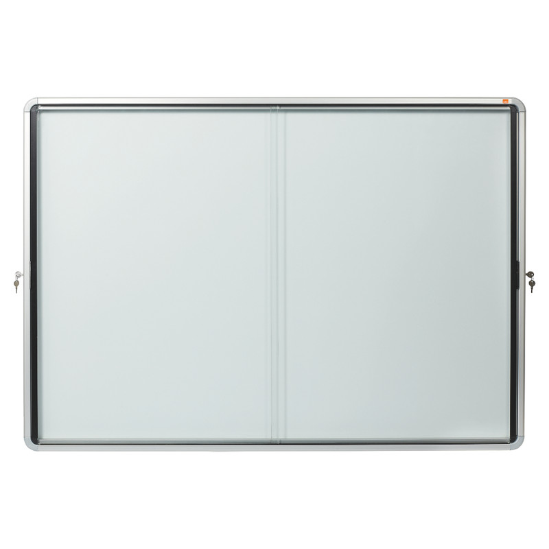 Binnenvitrine Nobo magnetisch met schuifdeur 18xA4