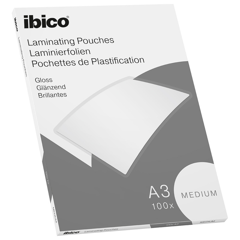 Lamineerhoes Ibico Basics Medium Gloss A3 2x80 micron (100)