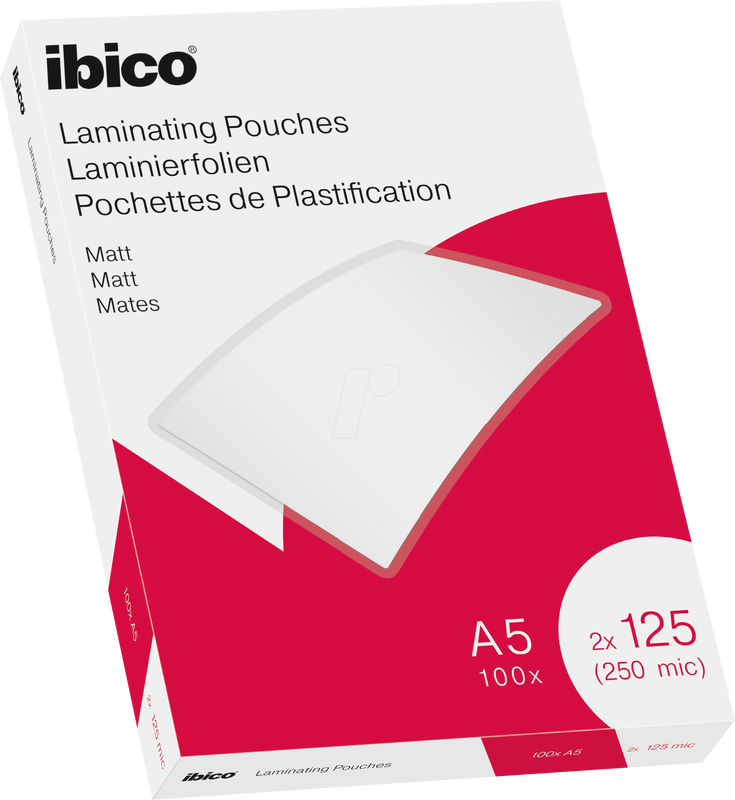 Lamineerhoes Ibico Matt A5 2x125 micron (100)