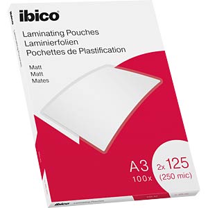 Lamineerhoes Ibico Matt A3 2x125 micron (100)