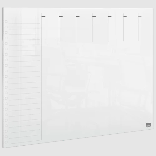 Weekplanner Nobo acryl A4 transparant