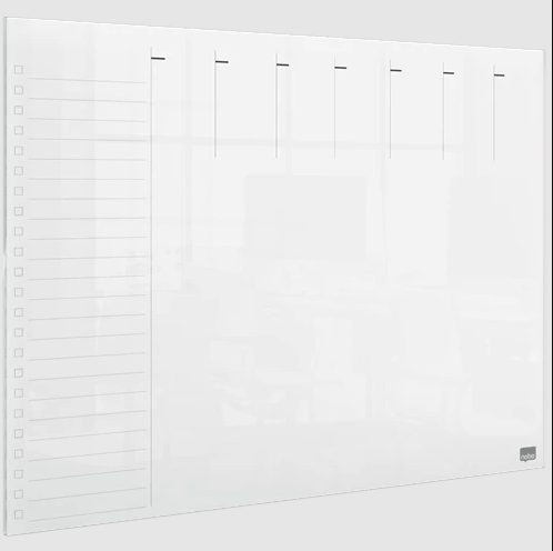 Weekplanner Nobo acryl A3 transparant