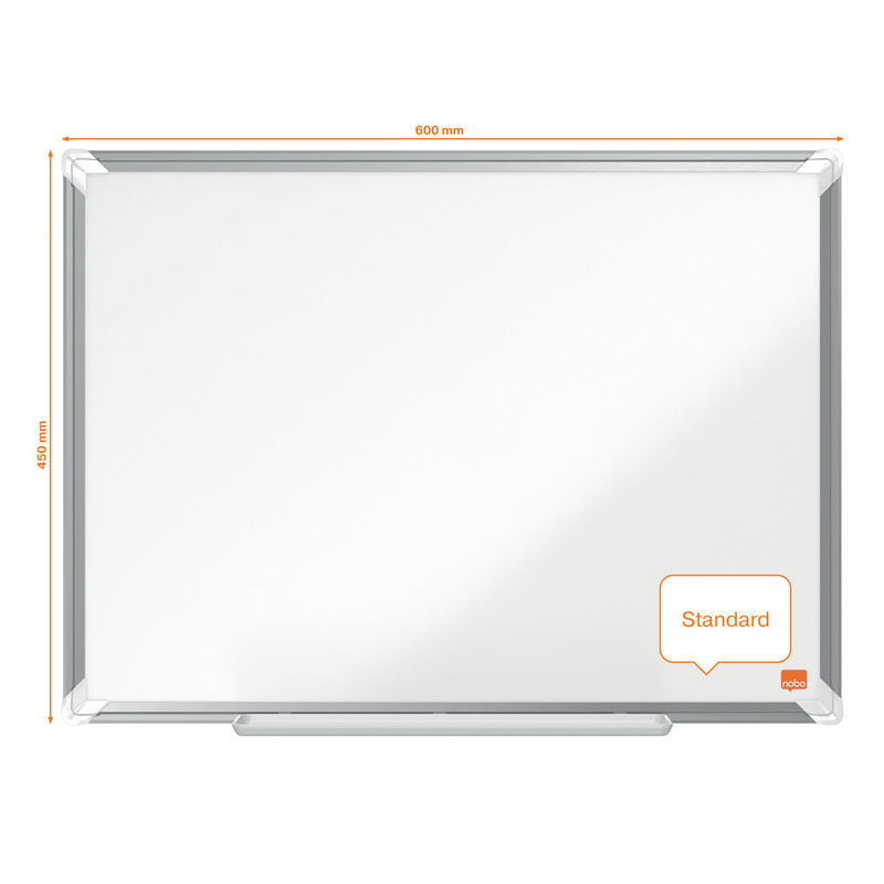 Whiteboard Nobo Premium Plus Emaille magnetisch 60x45cm wit