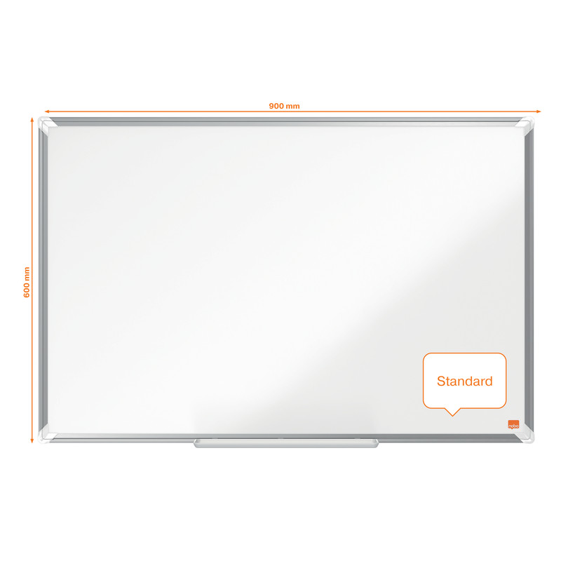Whiteboard Nobo Premium Plus Emaille magnetisch 90x60cm wit