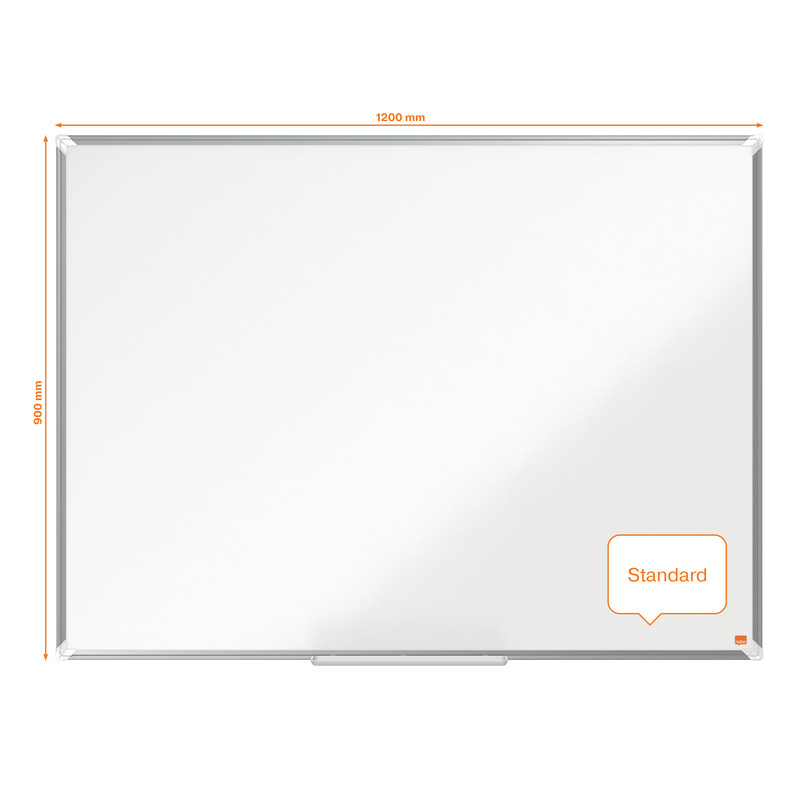 Whiteboard Nobo Premium Plus Emaille magnetisch 120x90cm wit