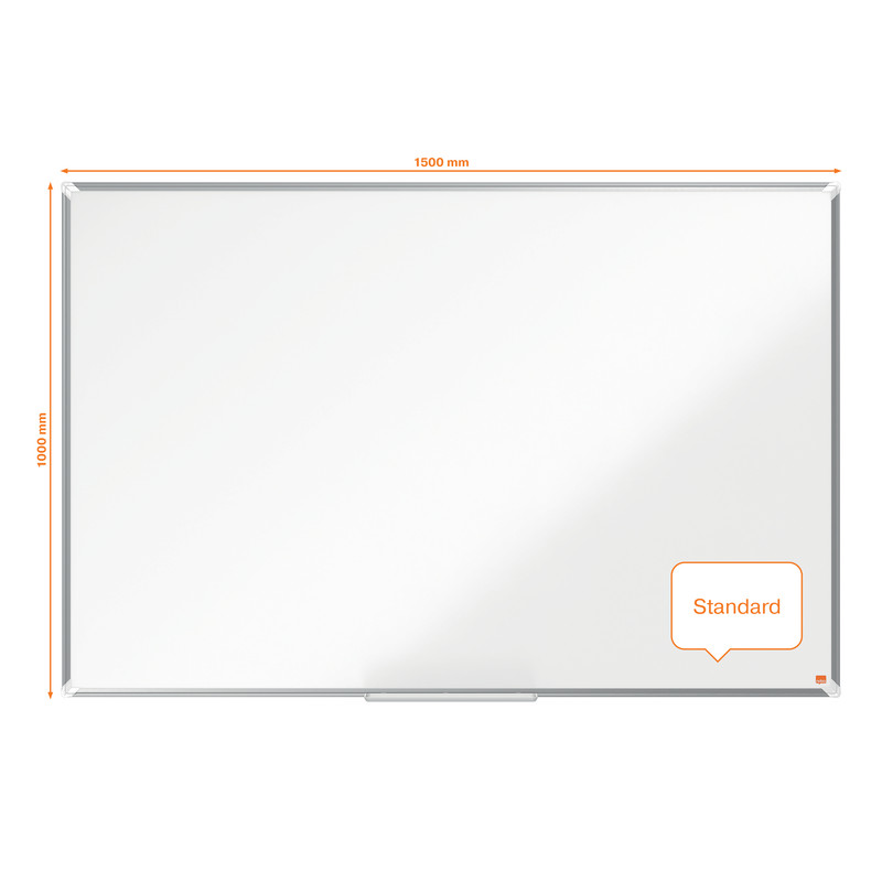 Whiteboard Nobo Premium Plus Emaille magnetisch 150x100cm wit