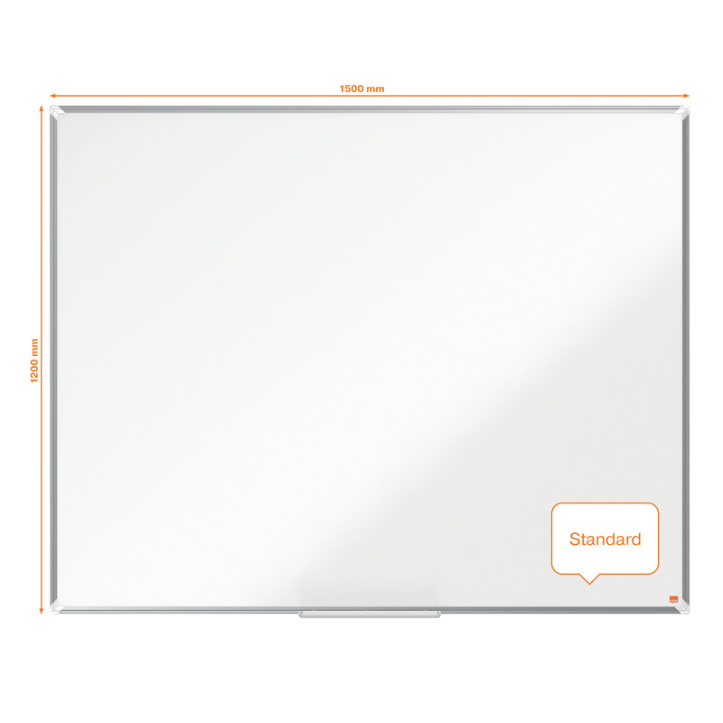 Whiteboard Nobo Premium Plus Emaille magnetisch 150x120cm wit