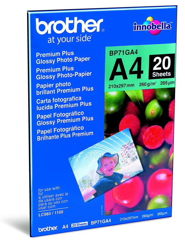 Fotopapier Brother Premium Plus Glossy A4 260g glanzend (20)