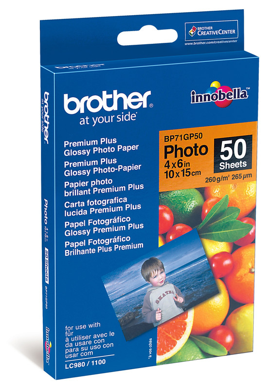 Fotopapier Brother Premium Plus Glossy 10x15cm 260g glanzend (20)