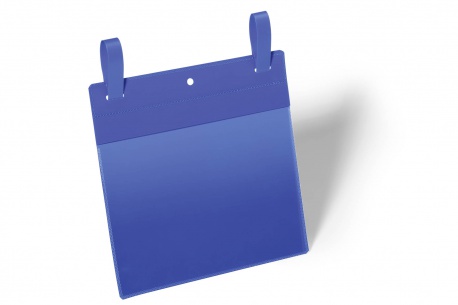 Documenthoes Durable A5 liggend 210x148mm met bindriemen blauw (50)