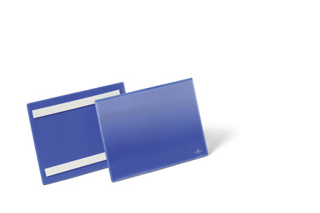 Documenthoes Durable A5 liggend 210x148mm zelfklevend blauw (50)