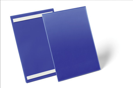 Documenthoes Durable A4 staand 210x297mm zelfklevend blauw (50)