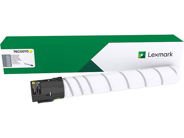 Toner Lexmark color laser 76C00Y0 CX921 11.500 pag YEL