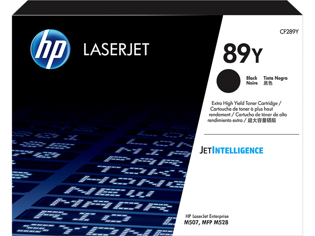 Toner HP Mono Laser 89Y LaserJet Enterprise M507 20.000 pag. BK