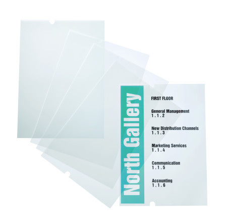 Navulfolie voor Durable Crystal Sign A3 vloerstandaard